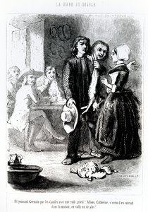 Illusztráció George Sand "Az ördög medencéje" című művéből, 1851.